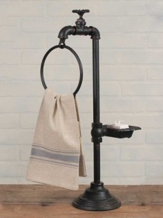 Spigot Soap and Towel Holder #country