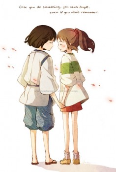 Spirited away. I absolutely love that quote :)