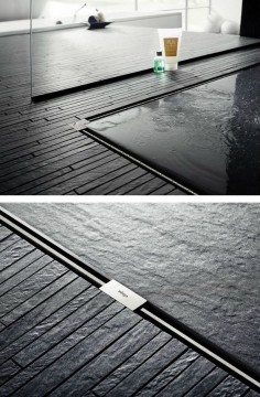 Stainless steel #shower channel ADVANTIX VARIO by Viega Italia | #design ARTEFAKT industriekultur