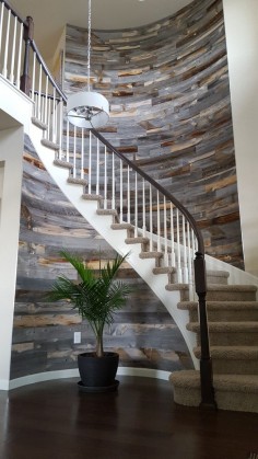 Stikwood Reclaimed Weathered Wood Feature Wall!