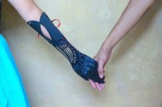 Student designer Evan Kuester created two beautiful 3D printed prosthetic arms for his friend Ivania Castillo, who was born without her left hand.