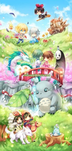 Studio Ghibli Bookmark by Evil-usagi on DeviantArt