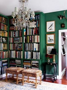 Stunning ways to incorporate your book collections into your home decor. Image via My Domaine.