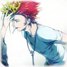 Suo Mikoto, the Red King - K Project, anime by さくらい on pixivi