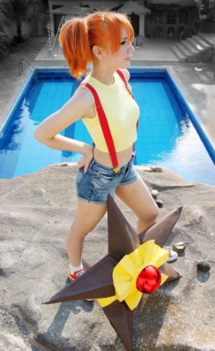 Sweet Misty costume. So cute for couples costumes because everyone's bf wants to be Ash!