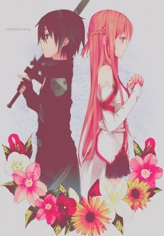 Sword Art Online. I've just started this anime and I'm totally in love with this anime.