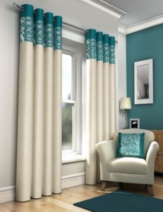 teal curtains Okay, if I get someone that sews, then here is an option: make me 1 set of curtains with teal and white, and don't get me anything else. I have no curtains in my living room and I really need them. Just an option to think about :)