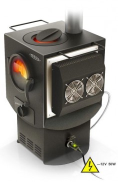 Termofor "Indigirka-2" — wood stove generates electricity! Siberian stoves, heaters, fireplaces.