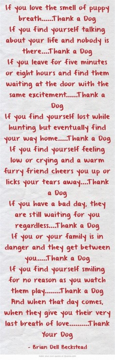 Thank A Dog