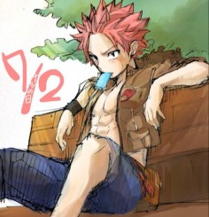 That ice cream is not going to last long. And I'm not just saying that because Natsu's eating it. XD ~Fairy Tail