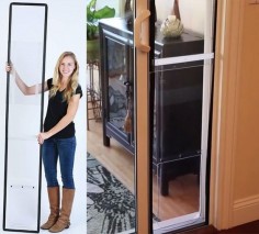 The apartment pet door is a doggie door that you can use in an apartment, assuming your apartment has a balcony or a bottom level walk out door. Simply open your sliding glass door about a foot wide, ...
