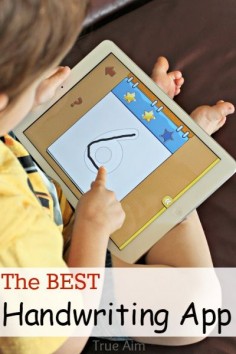 The best handwriting app for kids, 3 different types to choose from, multiple users, printable worksheets