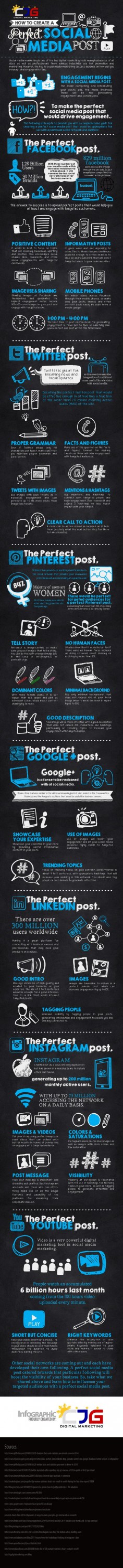 The Best Tips To Generate Interesting And Engaging Posts On The Top 7 Social Media Networks - #socialmedia #infographic