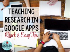 The Daring English Teacher: Using Google Apps for Research