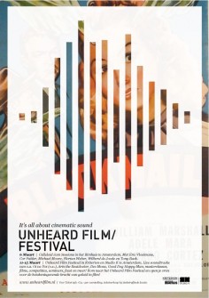 The integration of the sound element graphic, revealing the positive space of the image is really a great solve in highlighting the theme. Unheard music in film.