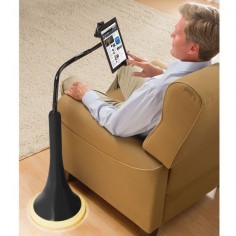 The iPad Charging Floor Stand - Hammacher Schlemmer. ($)