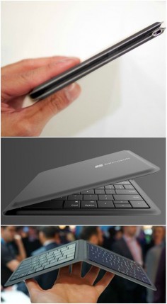 The Microsoft Universal Foldable Keyboard is the perfect travel companion. Thin, lightweight, take it wherever you go. Do more on your tablet or smartphone.
