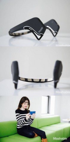 The Muse is a brain-sensing headband that pairs with your phone to help you de-stress.
