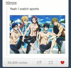 The other day my mom asked if I watched any sports. I asked her if sports themed anime counted.