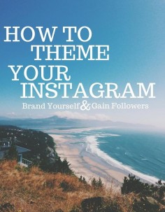 Theming your Instagram feed is a great way to brand yourself and make yourself stand out. A lot of people are clueless when it comes to theming their accounts, but it's easy if you follow just a few tips!