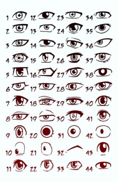 these are anime   I always seem to have trouble at drawing eyes for some reason, so I may have to refer back to this  :-)