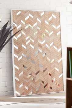 They say that fortune favors the bold, and we tend to agree. Just look at Pier 1’s Metro Mirrored Wall Panel. Handcrafted and hand-painted by Indonesian artisans, it boasts a bold chevron pattern of wooden zigs and mirrored zags. All of this and it doesn’t cost a fortune.