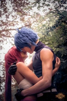 This Erza and Jellal cosplay is so daggon cute!!♥