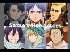 This is so cooll!! Noragami and Attack on titan has a lot in common when it comes to voiceactors!!!