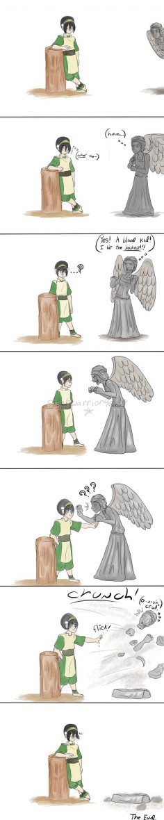 Toph vs a Weeping Angel