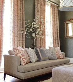 touch of blush - pink, gray and gold room