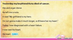 True love - Yesterday my boyfriend Kota died of cancer.
