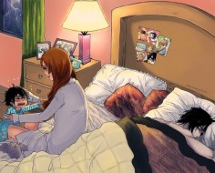 Ulquiorra and Orihime. Never cared much about this pairing, but this is so dang cute!