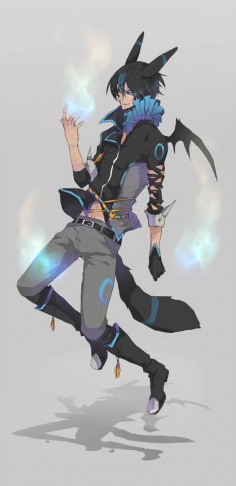 Umbreon human form. This is awesome!