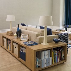 Use storage to divide spaces If your living room is also your kitchen, dining room or even bedroom,