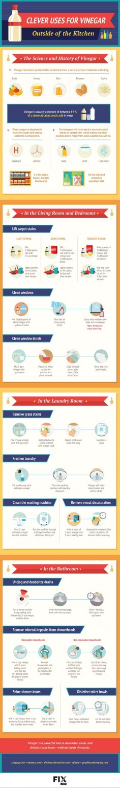 Vinegar is one of the most versatile items you can keep in your pantry. Clean your entire home while saving money and avoiding harmful toxins. Follow this guide to find out how to put vinegar to work for you.