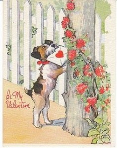 vintage fox terrier valentine