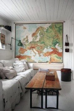 Ways to Decorate with Vintage Maps | Apartment Therapy