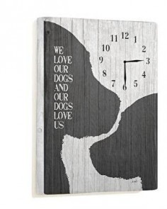 We Love Our Dogs Wall Clock