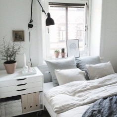 White a grey bedroom | Harper and Harley