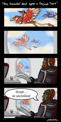Why Ganondorf doesn't Appear in Skyward Sword by WhatJessieSees on DeviantArt. Lol xD