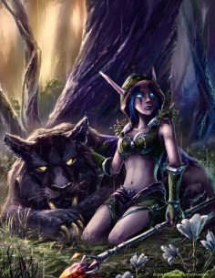 World of Warcraft night elf!!! Vigilance. by Kala-A on deviantART