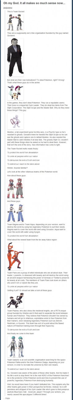 Wow, I will never look at Team Rocket the same again!