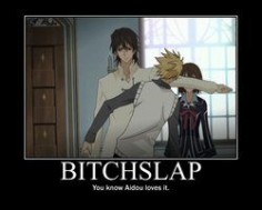 You know Aidou loves it. Vampire Knight-Bitchslap by ~justanother763 on deviantART. So funny.