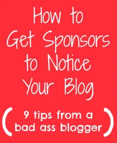 You've started a blog, you're making money with your blog, and now you're wondering How to Get Sponsors to Notice Your Blog -- aren't we all? This article is kind of two-fold. Y'all know I love to ...