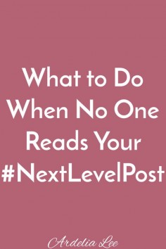 You've written an incredible blog post. You poured your heart into it, but no one read it. What do you do? Give up on blogging? Throw a pity party? No and no. Click through to find out what you should do when no one reads your post.