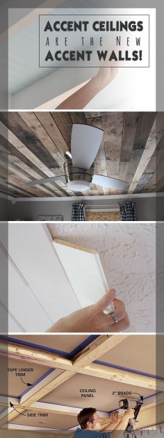 Accent Ceilings are the New Accent Walls! • Lots of creative ideas and DIY projects!
