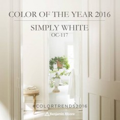 Benjamin Moore Color of the Year 2016: Simply White