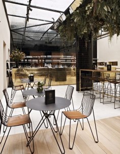 Courtyard Bar at Circa Prince of Wales Hotel | St Kilda, Melbourne #restaurant #design #interiors. Mmmmmm- those chairs!