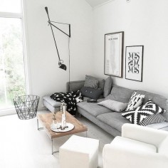 Cozy living room with Ikea 'Söderhamn' sofa @noebloghome“