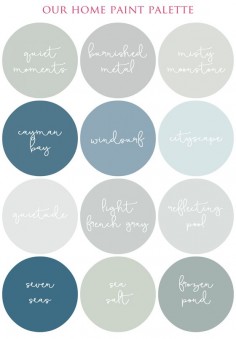 Creating a smooth flowing color palette in your home - I Heart Organizing. Making the Most of Your Home Decor